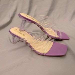 New! Lulu’s Lucite Dress Sandals